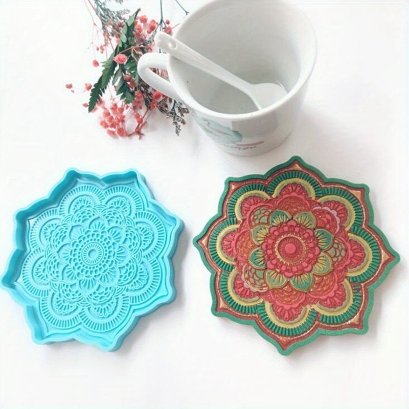 Silicone Mold Tray - Mandala Sottobicchiere Stampo in silicone Vassoio