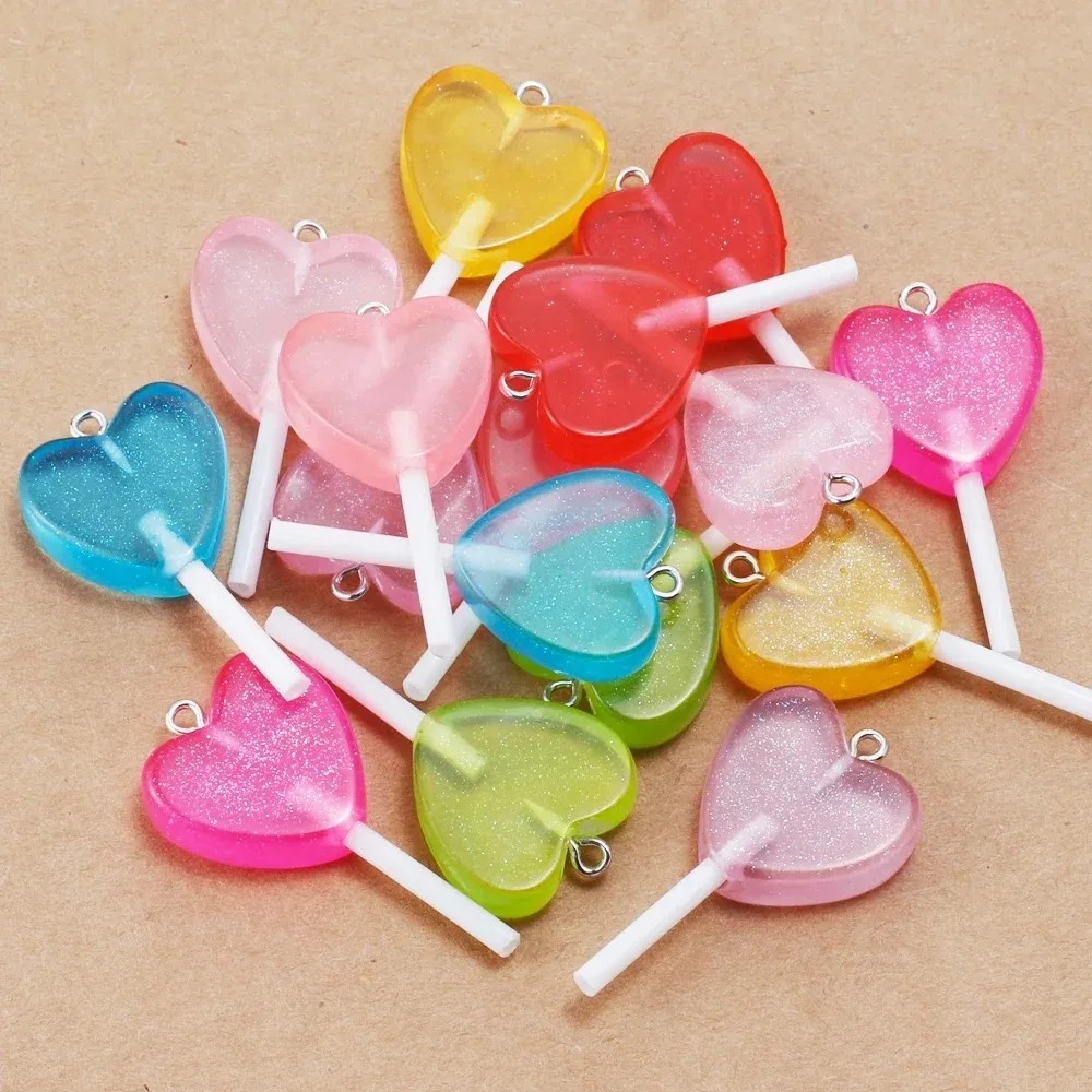 Resin Craft Material - 10 Pezzi di Ciondoli in Resina