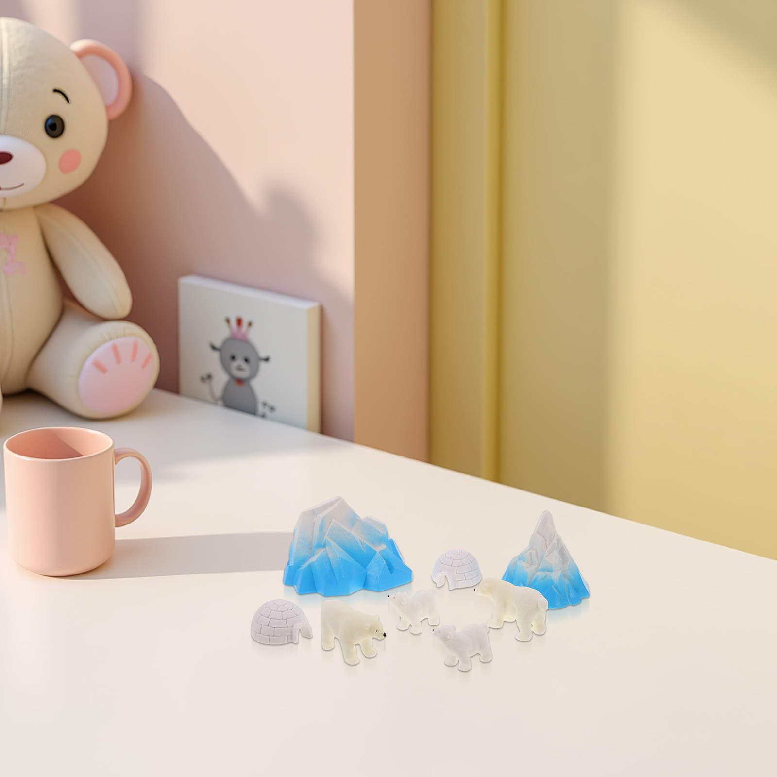 8 Pezzi Mini Orsi Polari in Re - Resin Crafts recensione e prezzo