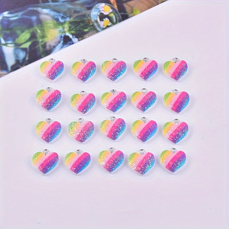 10 Pezzi Ciondoli a Cuore in R - Resin Crafts Diy recensione e prezzo