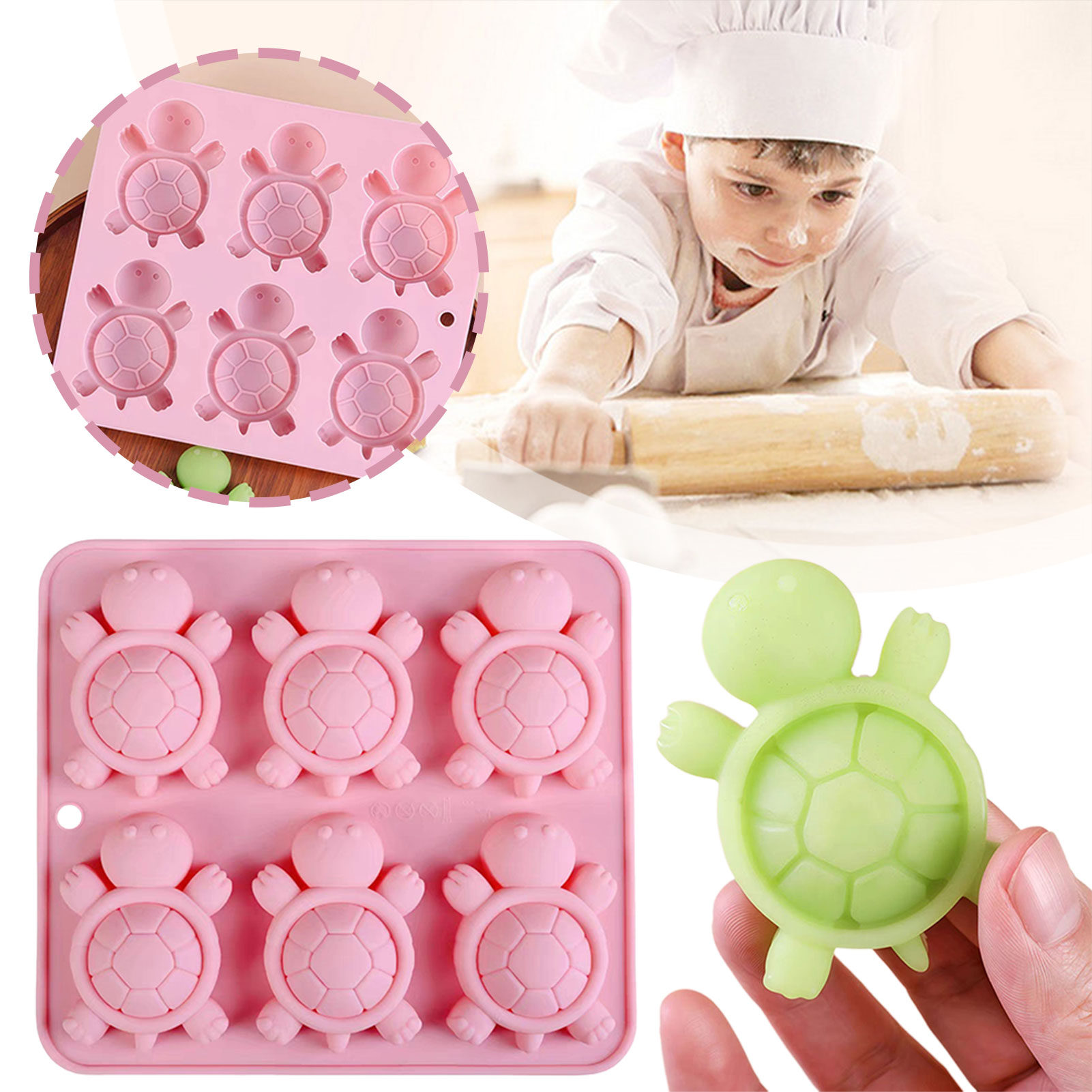Tartarughe vassoio di ghiaccio - Silicone Mold Tray recensione e prezzo
